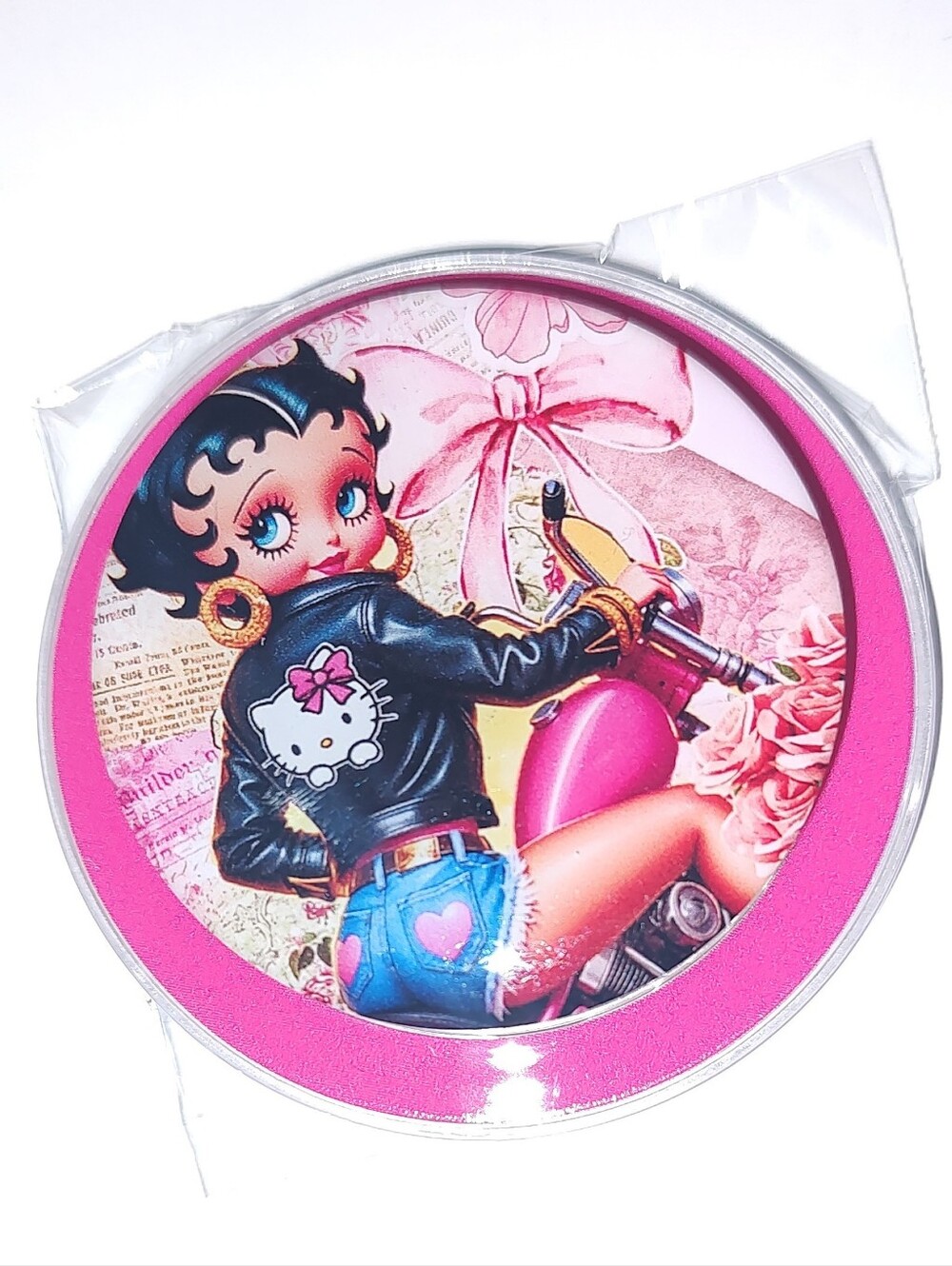 New! Betty Boop & Hello Kitty Magnetic Pop Socket 2"